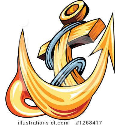 Royalty-Free (RF) Anchor Clipart Illustration by Vector Tradition SM - Stock Sample #1268417