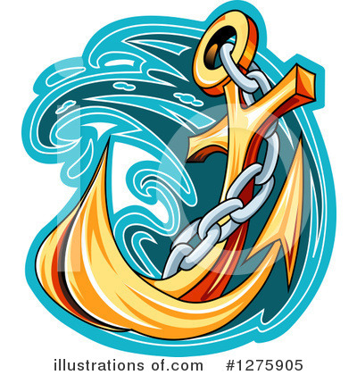 Royalty-Free (RF) Anchor Clipart Illustration by Vector Tradition SM - Stock Sample #1275905