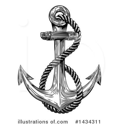 Anchor Clipart #1434311 by AtStockIllustration