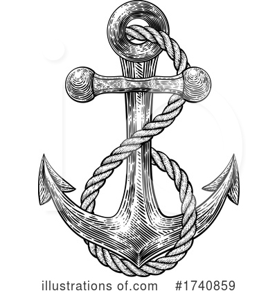 Royalty-Free (RF) Anchor Clipart Illustration by AtStockIllustration - Stock Sample #1740859