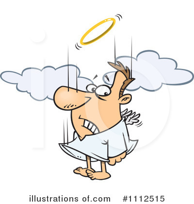 Royalty-Free (RF) Angel Clipart Illustration by toonaday - Stock Sample #1112515