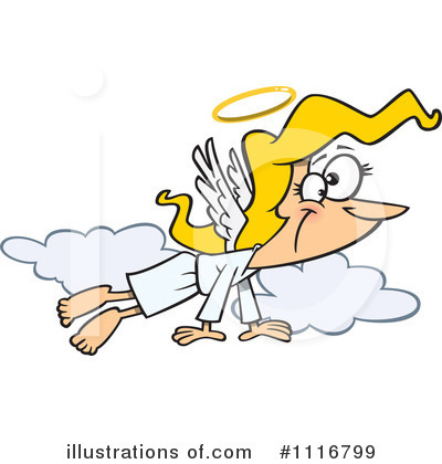 Royalty-Free (RF) Angel Clipart Illustration by toonaday - Stock Sample #1116799