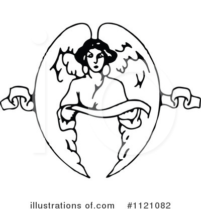 Royalty-Free (RF) Angel Clipart Illustration by Prawny Vintage - Stock Sample #1121082