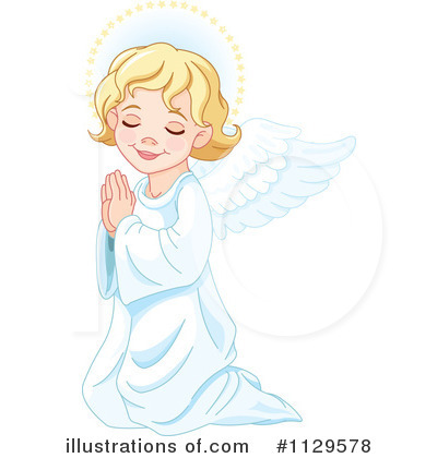 Royalty-Free (RF) Angel Clipart Illustration by Pushkin - Stock Sample #1129578