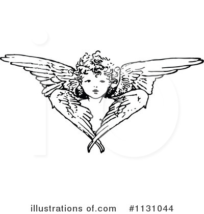 Royalty-Free (RF) Angel Clipart Illustration by Prawny Vintage - Stock Sample #1131044