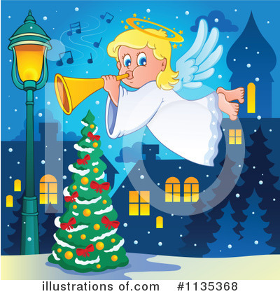 Royalty-Free (RF) Angel Clipart Illustration by visekart - Stock Sample #1135368