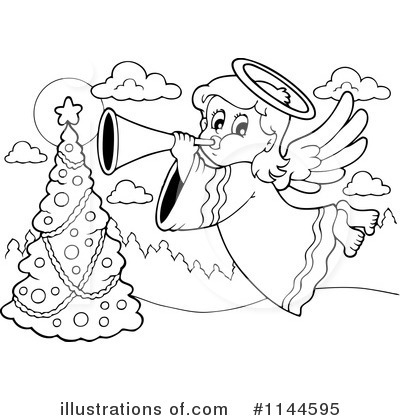 Royalty-Free (RF) Angel Clipart Illustration by visekart - Stock Sample #1144595