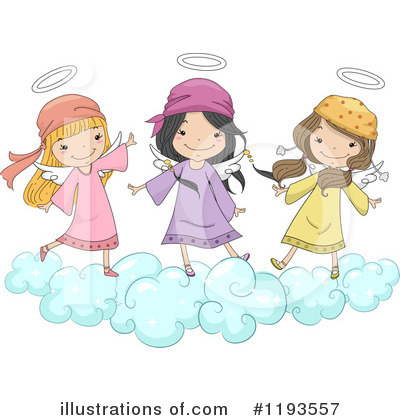 Royalty-Free (RF) Angel Clipart Illustration by BNP Design Studio - Stock Sample #1193557