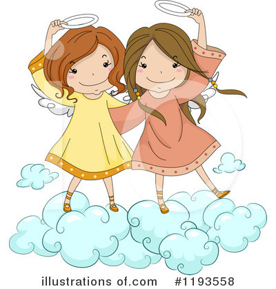 Royalty-Free (RF) Angel Clipart Illustration by BNP Design Studio - Stock Sample #1193558