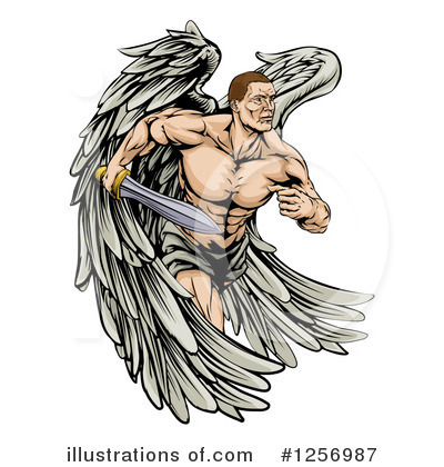 Royalty-Free (RF) Angel Clipart Illustration by AtStockIllustration - Stock Sample #1256987