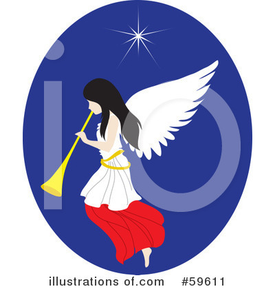 Royalty-Free (RF) Angel Clipart Illustration by Rosie Piter - Stock Sample #59611