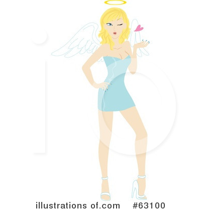 Royalty-Free (RF) Angel Clipart Illustration by Rosie Piter - Stock Sample #63100