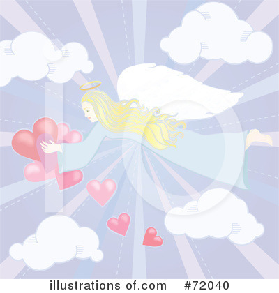 Royalty-Free (RF) Angel Clipart Illustration by inkgraphics - Stock Sample #72040