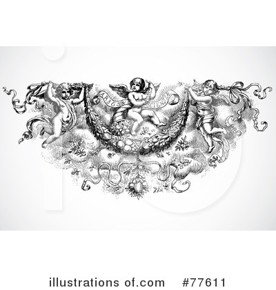 Royalty-Free (RF) Angel Clipart Illustration by BestVector - Stock Sample #77611