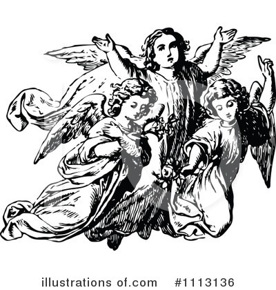Royalty-Free (RF) Angels Clipart Illustration by Prawny Vintage - Stock Sample #1113136
