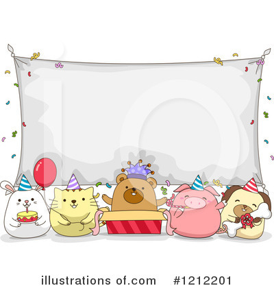 Party Animals Clipart #1212201 by BNP Design Studio