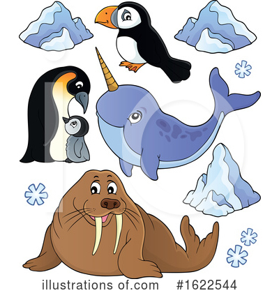 Arctic Animals Clipart #1622544 by visekart