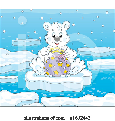 Polar Bear Clipart #1692443 by Alex Bannykh