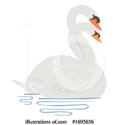 Swans Clipart #1695656 by BNP Design Studio