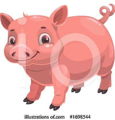 Pigs Clipart #1698544 by Vector Tradition SM