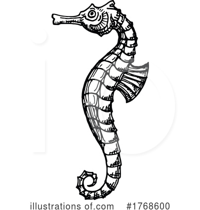 Seahorse Clipart #1768600 by Vector Tradition SM