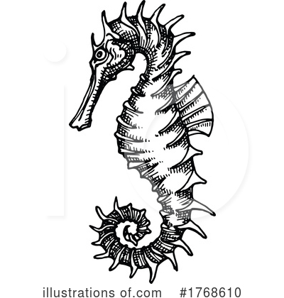 Seahorse Clipart #1768610 by Vector Tradition SM