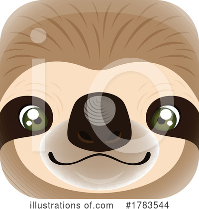 Sloth Clipart #1783544 by Vector Tradition SM