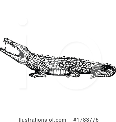 Crocodile Clipart #1783776 by Vector Tradition SM