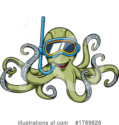 Octopus Clipart #1789826 by Vector Tradition SM