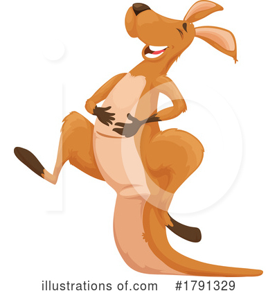 Kangaroo Clipart #1791329 by Vector Tradition SM