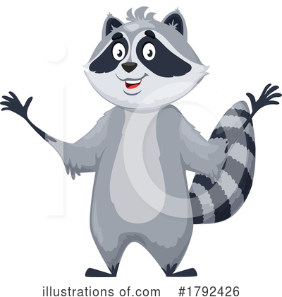 Raccoon Clipart #1792426 by Vector Tradition SM