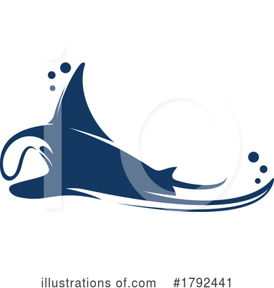 Manta Ray Clipart #1792441 by Vector Tradition SM