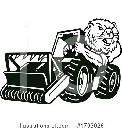 Tractor Clipart #1793026 by patrimonio