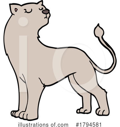 Cougar Clipart #1794581 by lineartestpilot