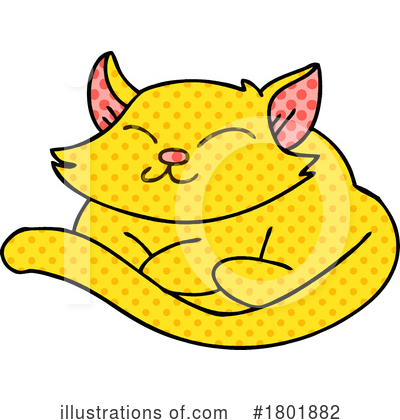 Ginger Cat Clipart #1801882 by lineartestpilot