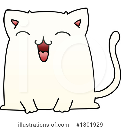 White Cat Clipart #1801929 by lineartestpilot