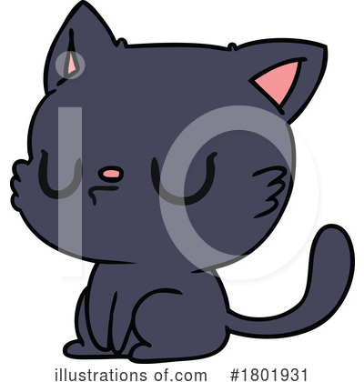 Black Cat Clipart #1801931 by lineartestpilot