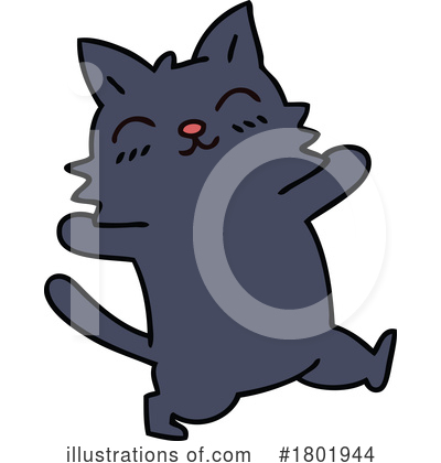 Black Cat Clipart #1801944 by lineartestpilot