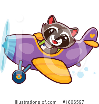 Raccoon Clipart #1806597 by Vector Tradition SM