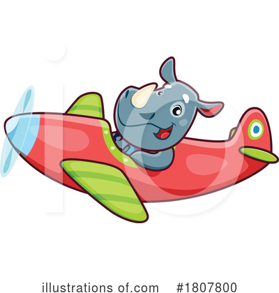 Rhino Clipart #1807800 by Vector Tradition SM