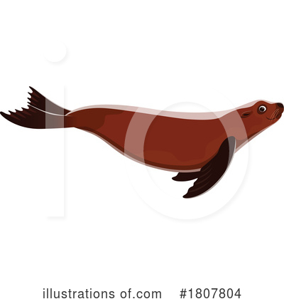 Sea Lion Clipart #1807804 by Vector Tradition SM