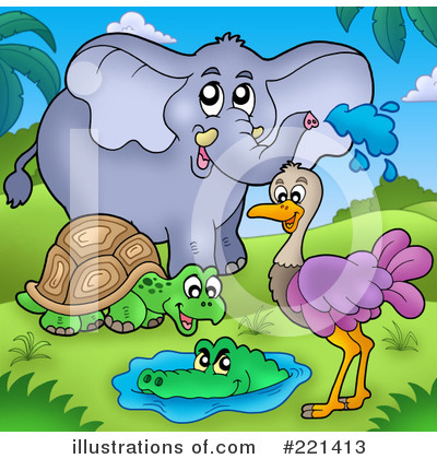 Royalty-Free (RF) Animal Clipart Illustration by visekart - Stock Sample #221413