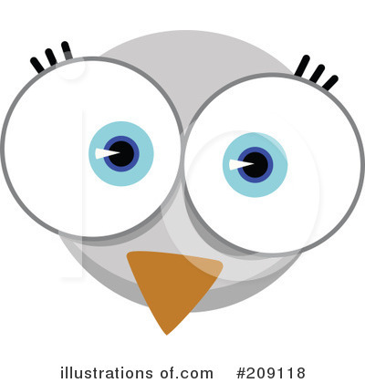 Animal Faces Clipart #209118 by Qiun