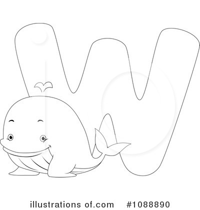 Whale Clipart #1088890 by BNP Design Studio