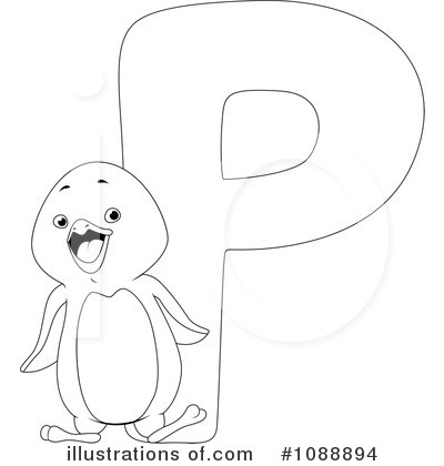 Royalty-Free (RF) Animal Letters Clipart Illustration by BNP Design Studio - Stock Sample #1088894