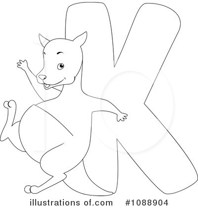 Royalty-Free (RF) Animal Letters Clipart Illustration by BNP Design Studio - Stock Sample #1088904