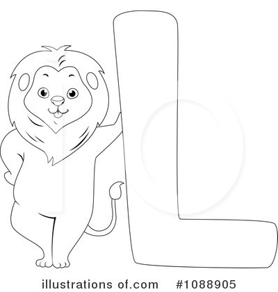 Royalty-Free (RF) Animal Letters Clipart Illustration by BNP Design Studio - Stock Sample #1088905