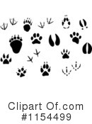 Animal Tracks Clipart #1154499 by Vector Tradition SM