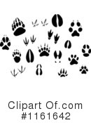 Animal Tracks Clipart #1161642 by Vector Tradition SM