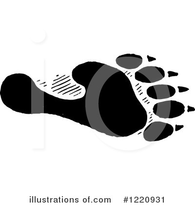 Animal Tracks Clipart #1220931 by Picsburg